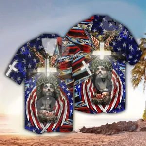 America Under God Jesus Hawaiian Shirt - Christian Hawaiian Shirts For Men & Women