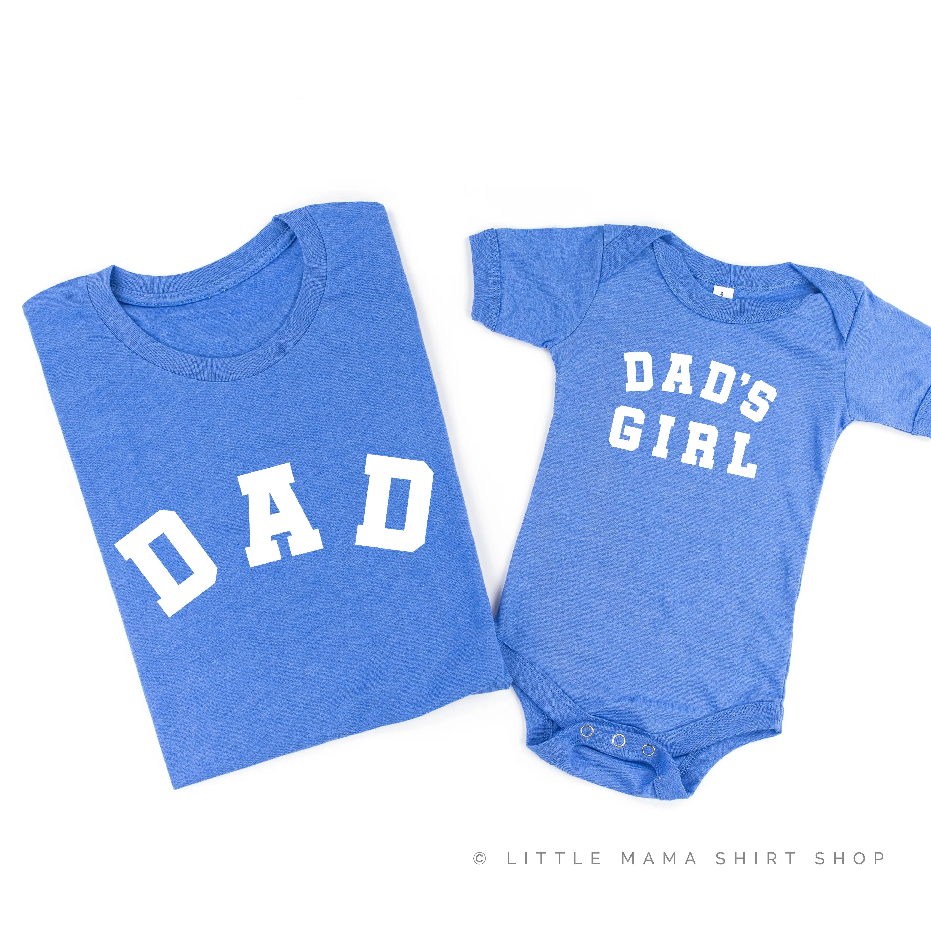 DAD - Arched Varsity / DAD'S GIRL - Set of 2 Shirts