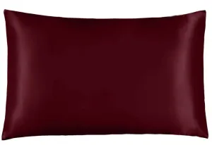 Deep Maroon 100% Silk Pillowcase