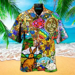 Easter Bunny Egg Hawaiian Shirt - Easter Hawaiian Shirts For Men & Women