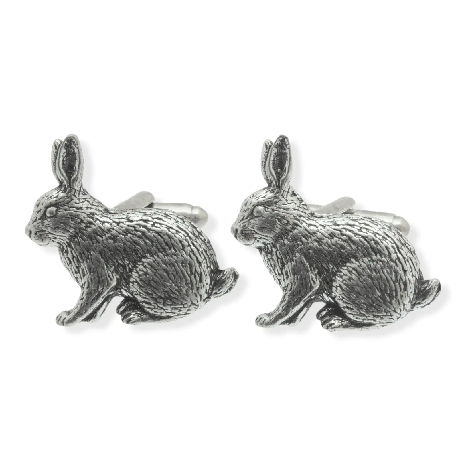 English Pewter Rabbit Cufflinks