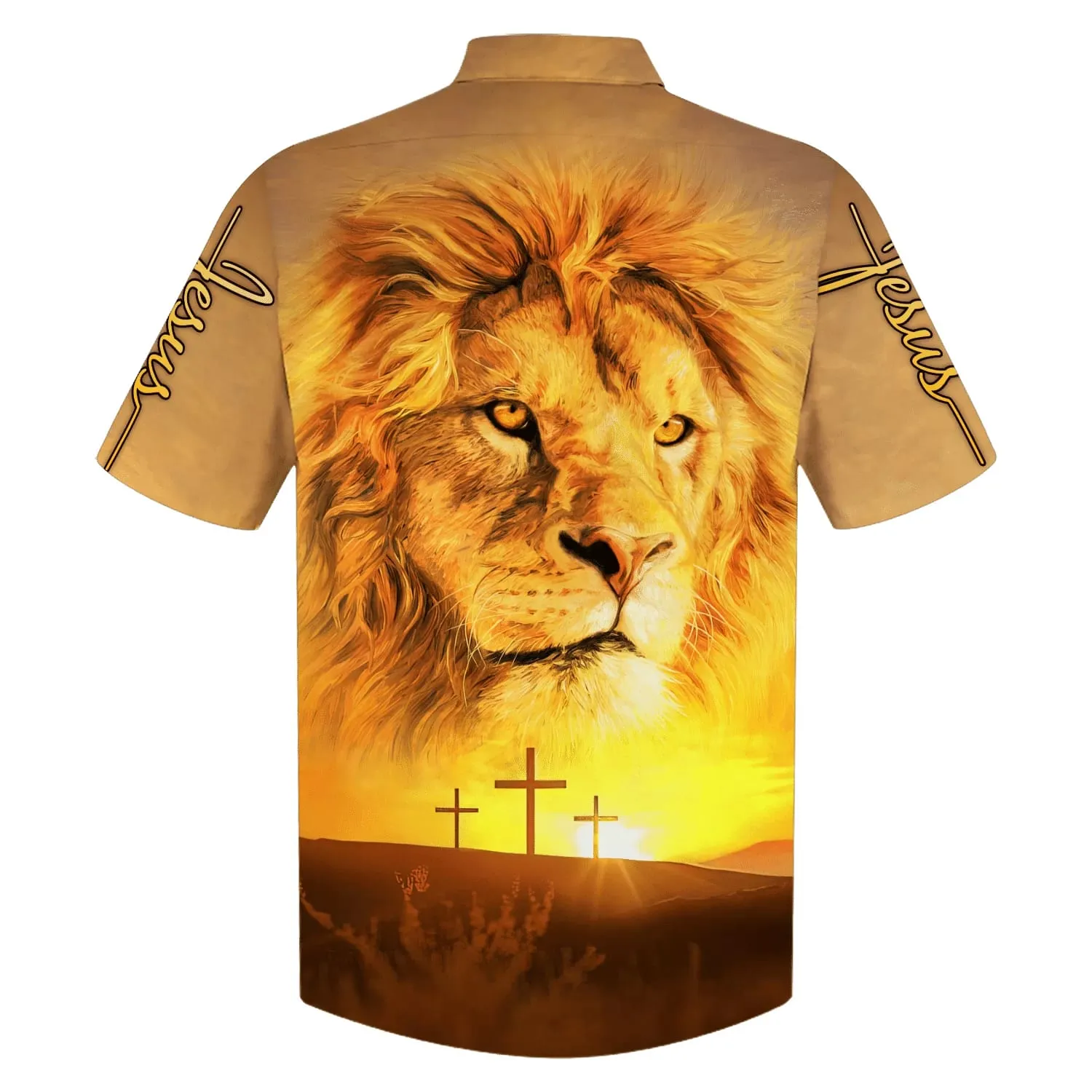 Jesus Lion Hawaiian Shirts - Christian Hawaiian Shirt - Hawaiian Shirts For Men