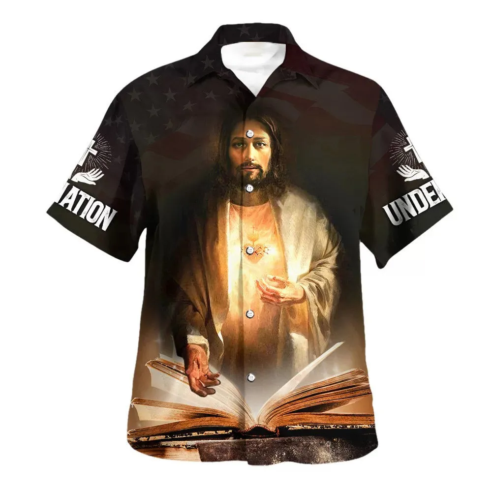 Jesus One Nation Under God Hawaiian Shirts For Men & Women - Christian Hawaiian Shirt - Hawaiian Summer Shirts