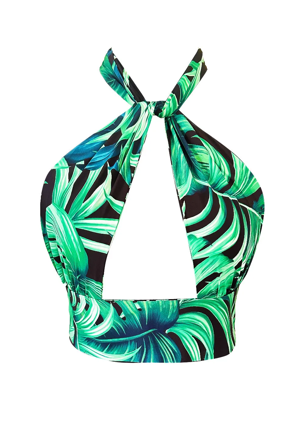 Jungle – Monstera Black / Green Vera Top