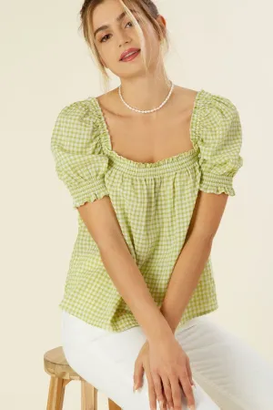 Kamila Gingham Top