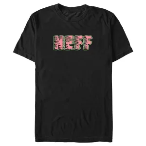 Men's NEFF Pink and Green Logo T-Shirt