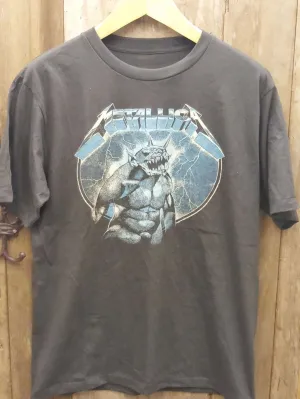 Metallica 'Ride the Lightning' Monster Beast and Electric Chair Cotton T-Shirt