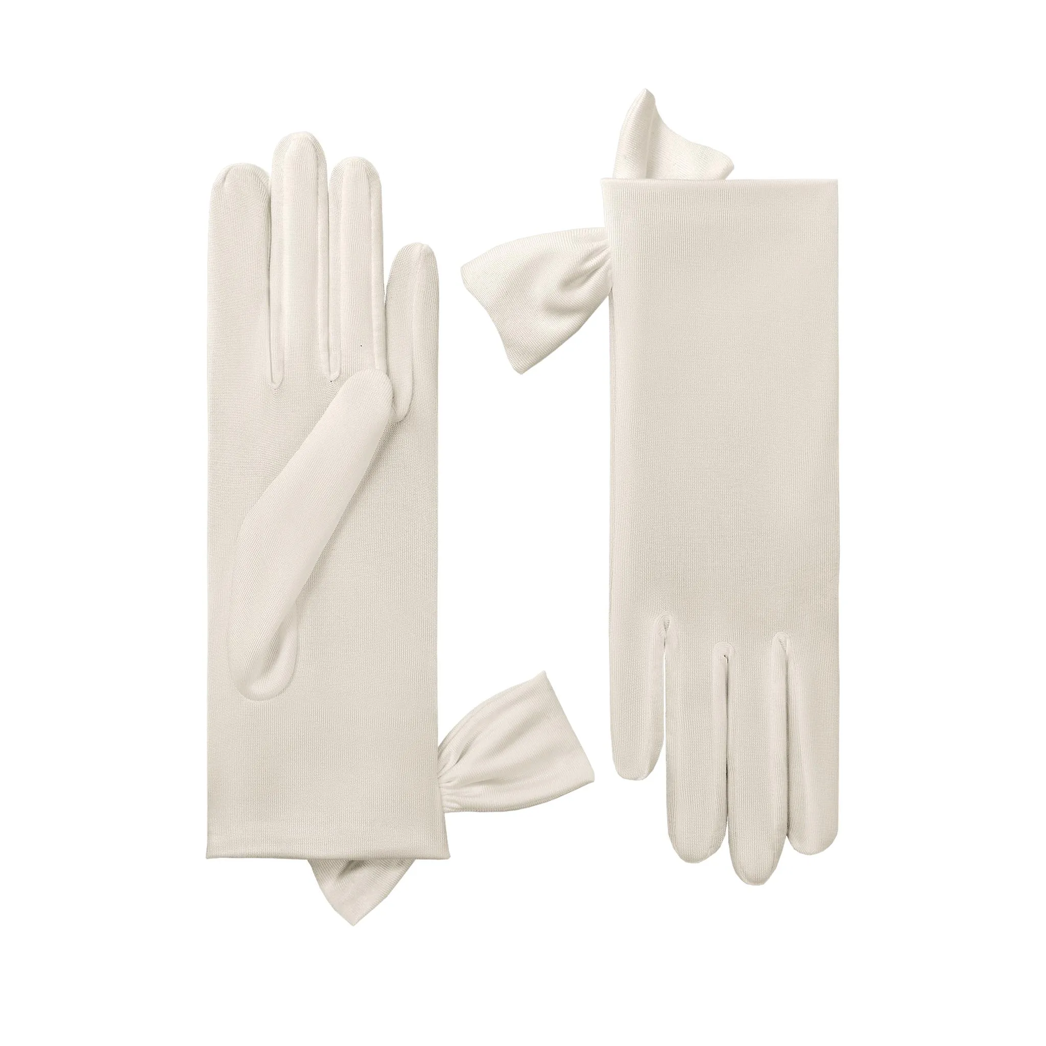 Mia | Silk Glove with Side Bow