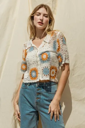 Naomi Crochet Top