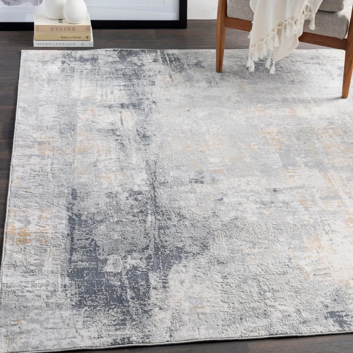 Paoli Gray Abstract Rug