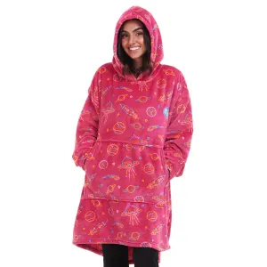 Snuggs Blanket Hoodie Fuchsia Space