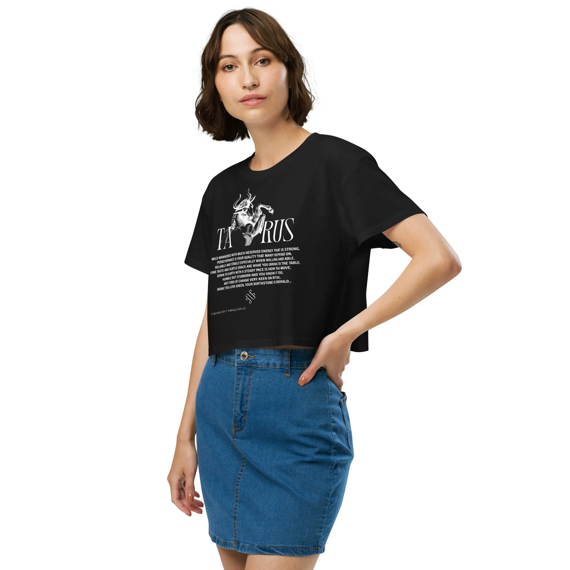 Taurus Zodiac Crop Top