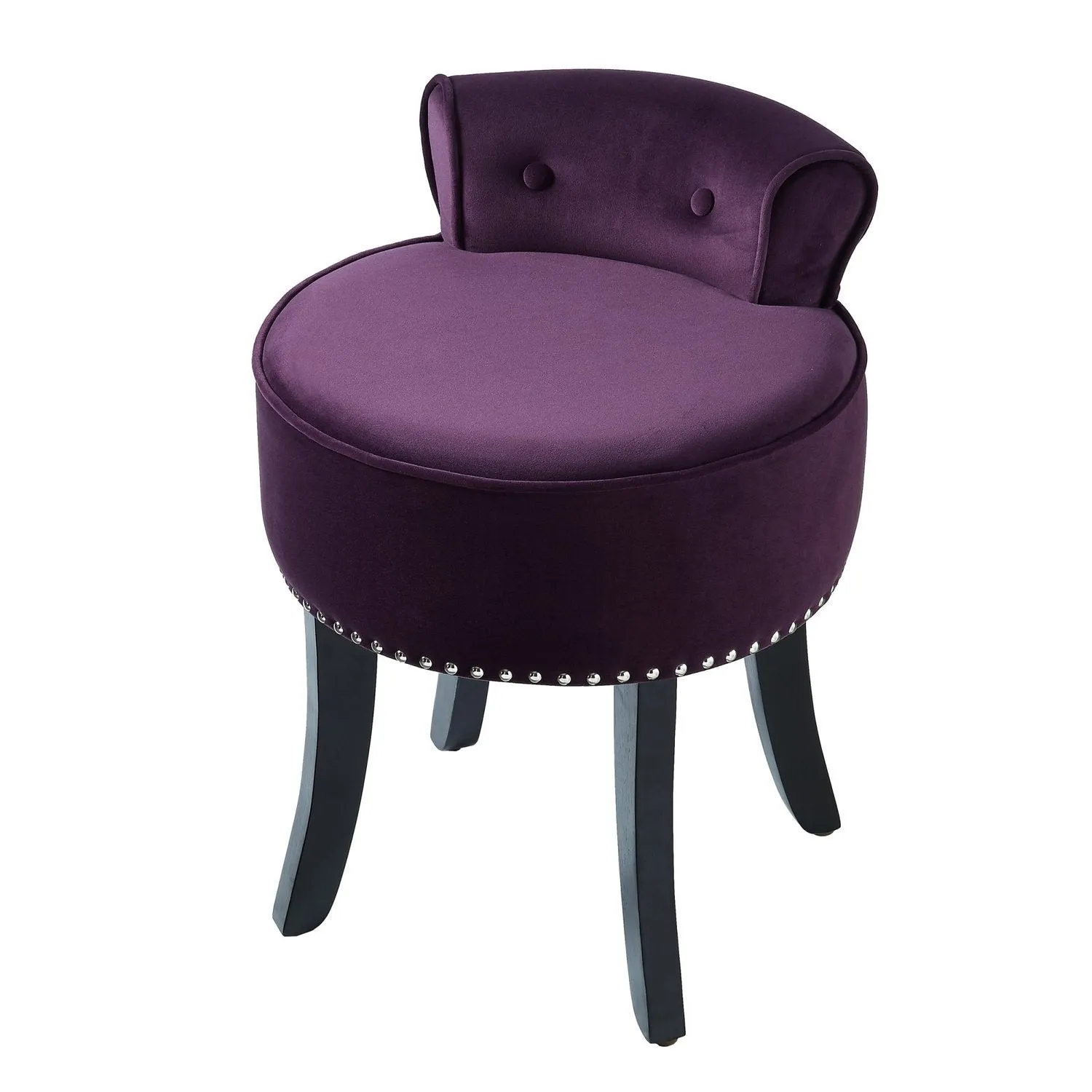 Taylor Velvet Vanity Stool