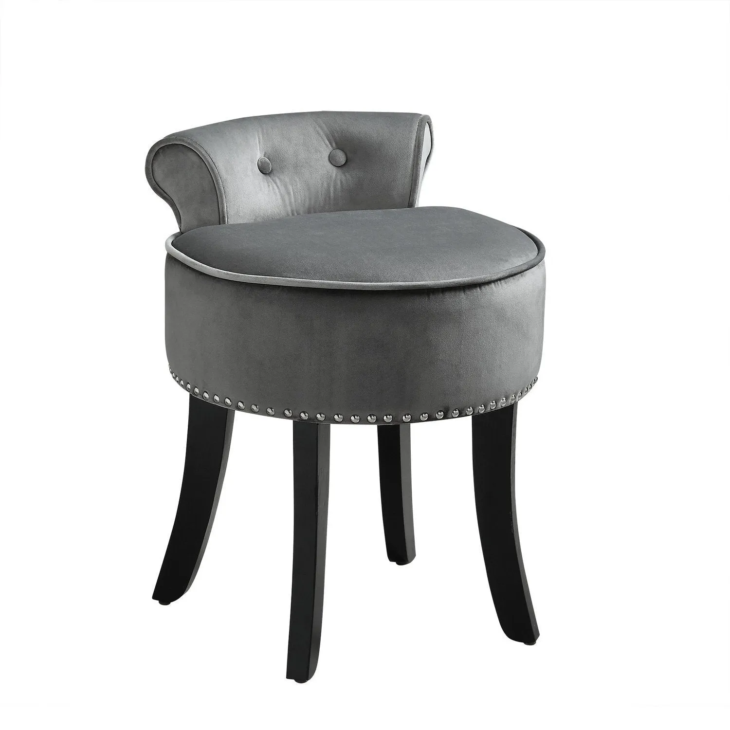 Taylor Velvet Vanity Stool