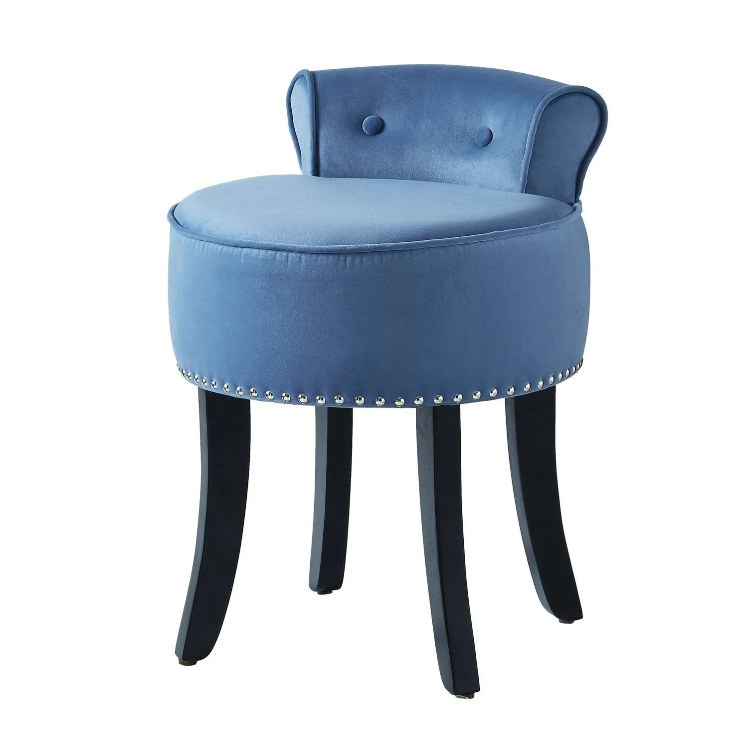 Taylor Velvet Vanity Stool