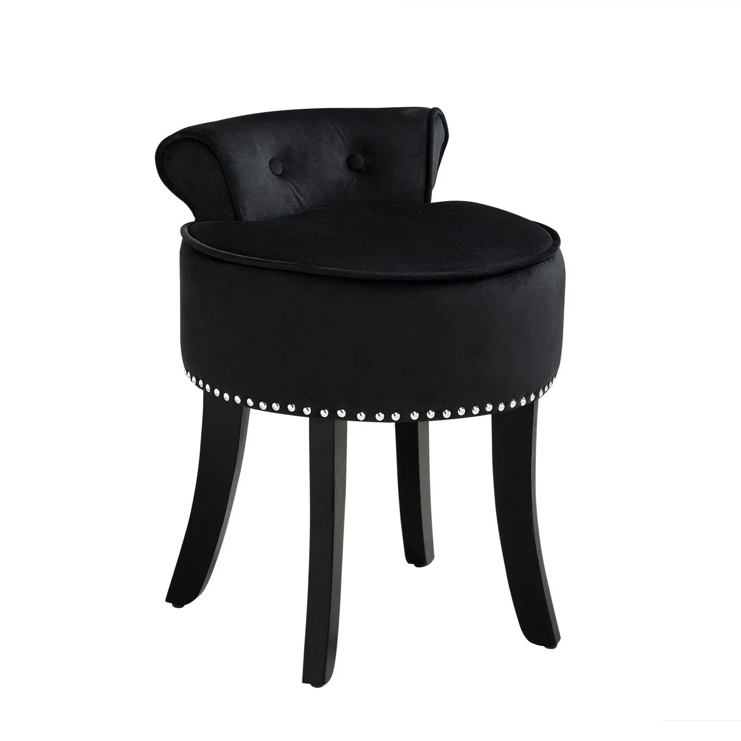 Taylor Velvet Vanity Stool