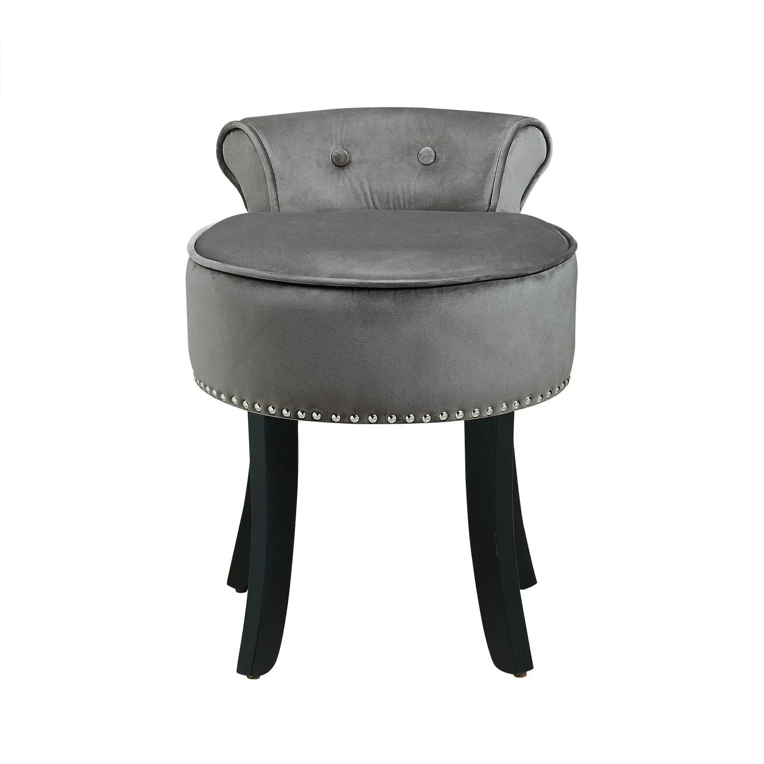 Taylor Velvet Vanity Stool