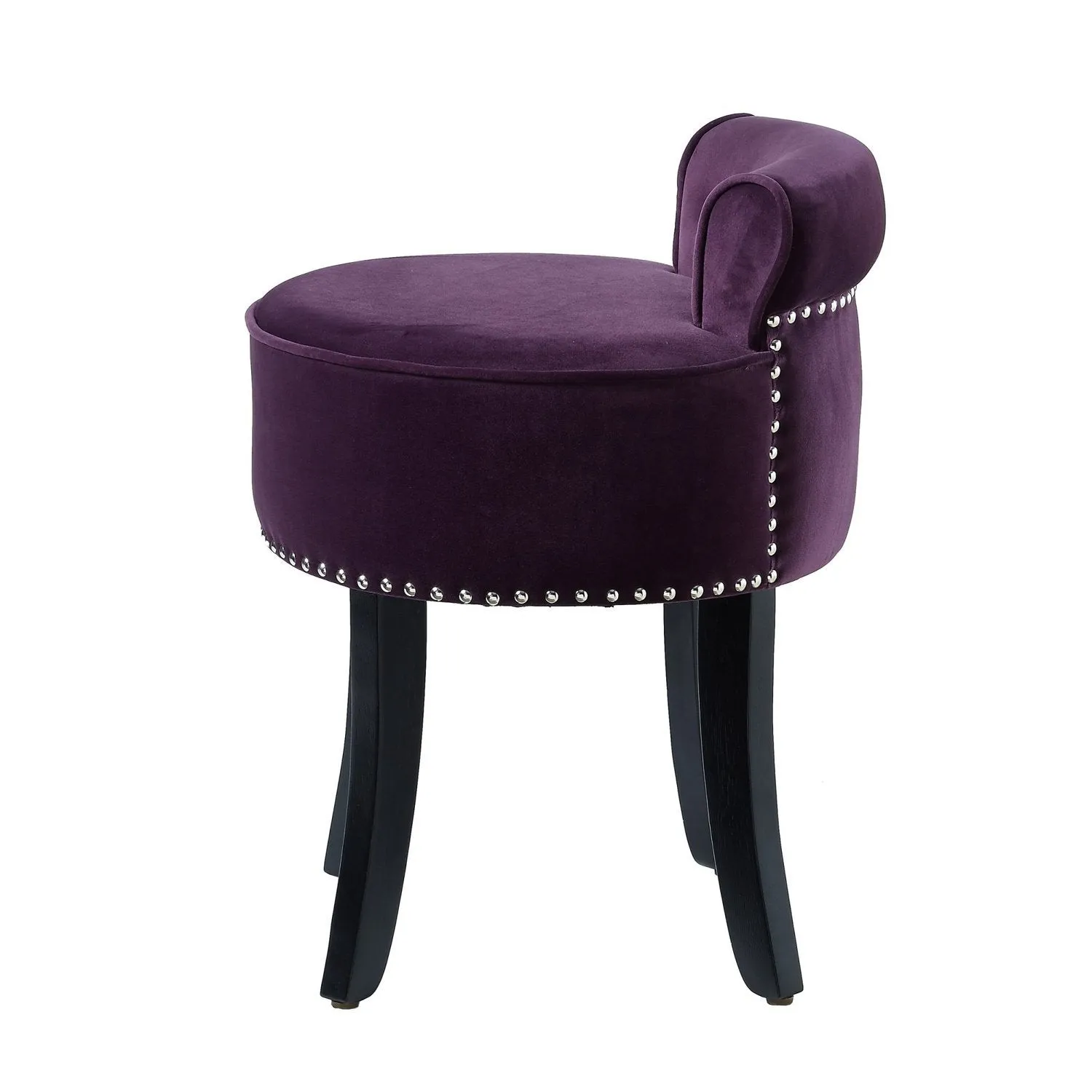 Taylor Velvet Vanity Stool