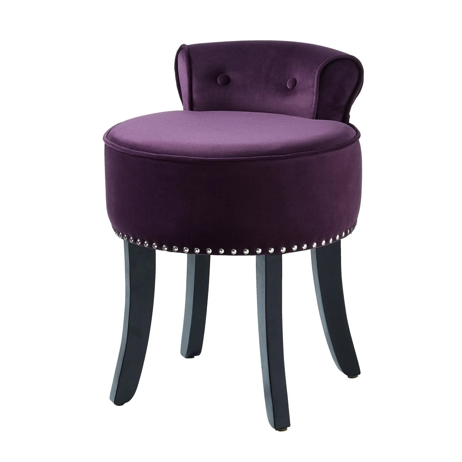 Taylor Velvet Vanity Stool