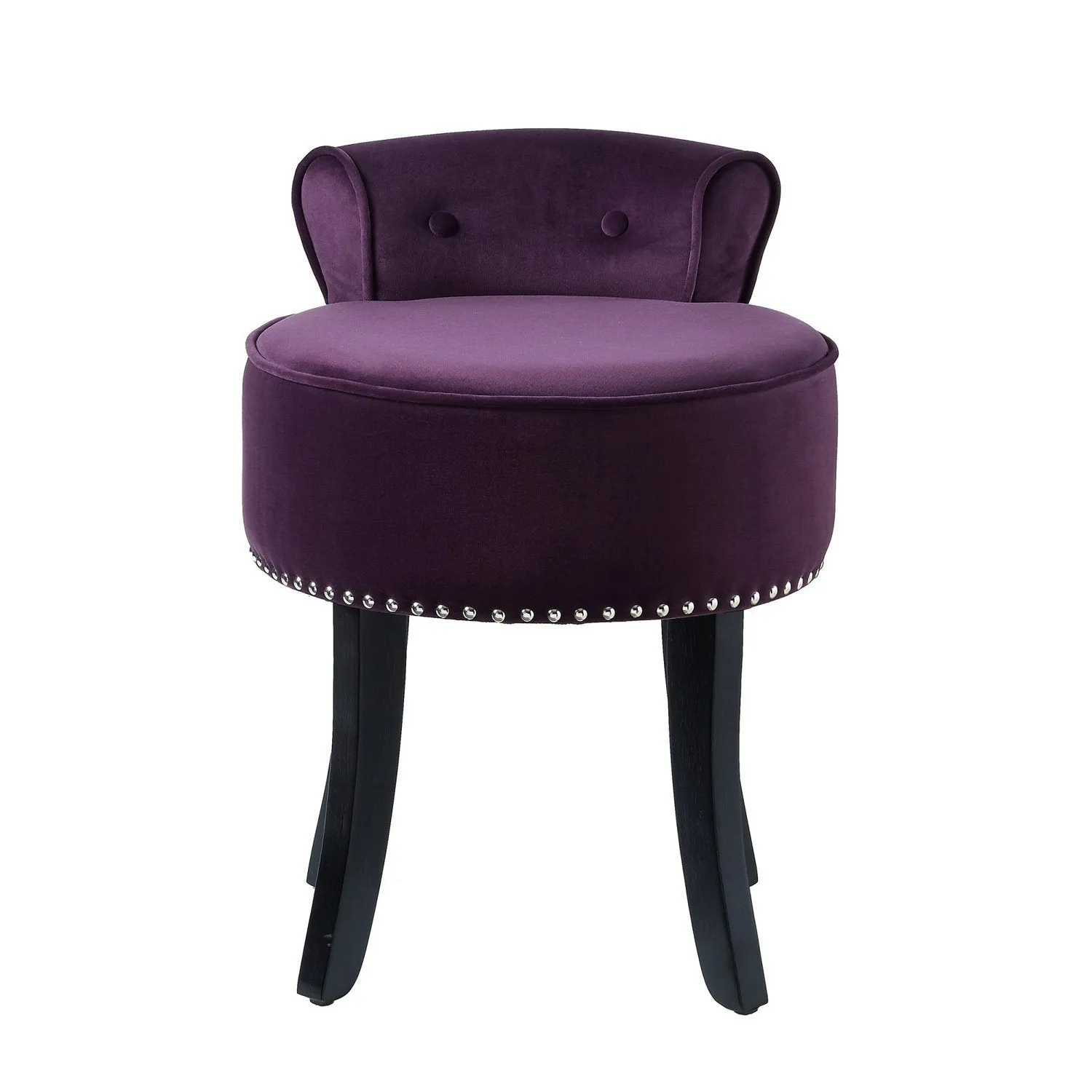 Taylor Velvet Vanity Stool