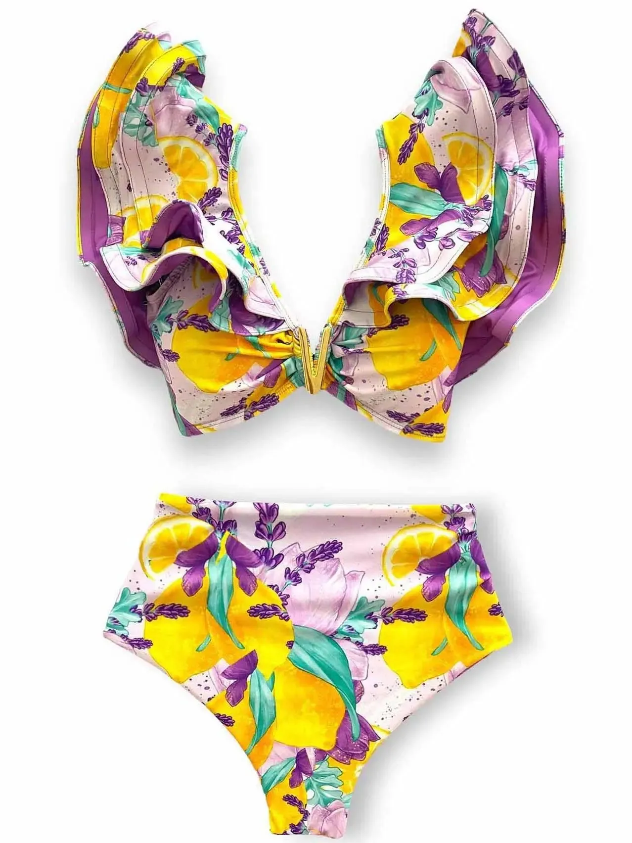 TEEK - Rufflle Brazilian Bikini Set