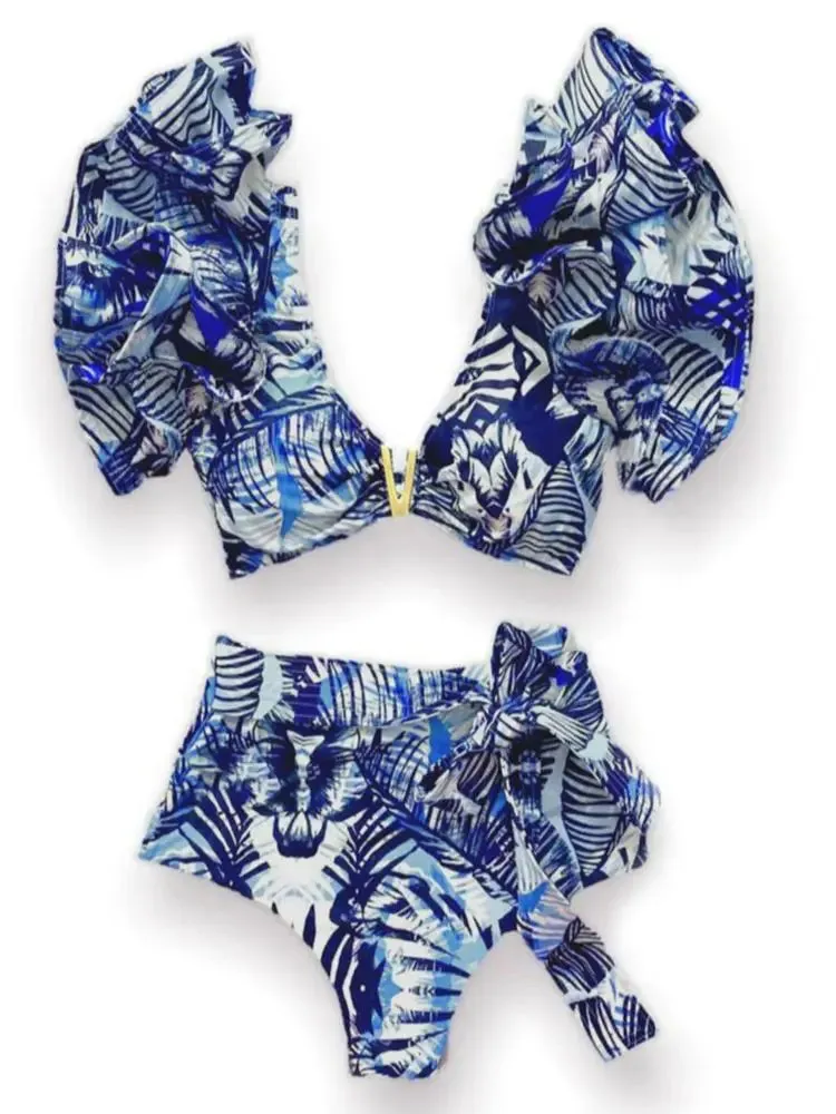 TEEK - Rufflle Brazilian Bikini Set