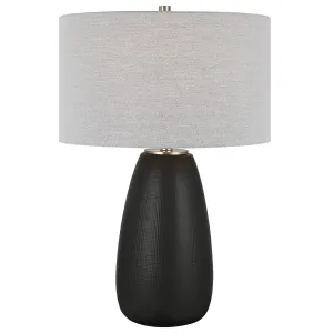 Uttermost Twilight Satin Black Table Lamp