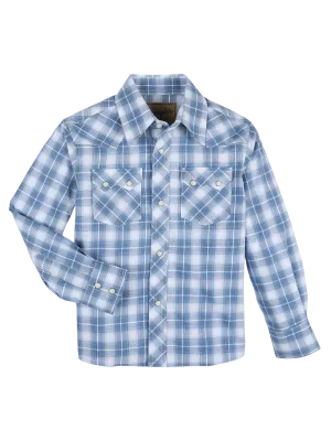 Wrangler Boy's Cobalt Retro Snap Shirt